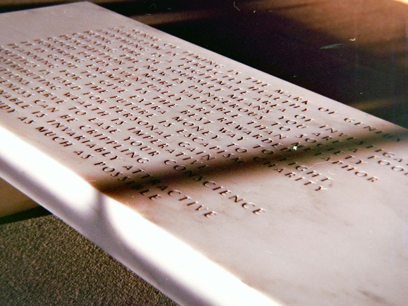 Restored lettering and new plaques — Dionyssos marble, Kiti