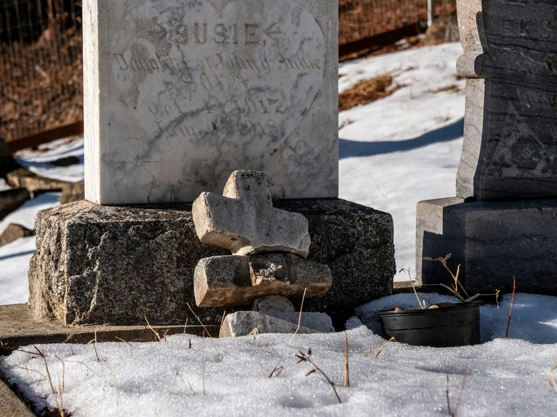 Single monument in natural stone — Local limestone, Troodos